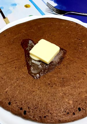 続☆ふわふわココアパンケーキ-レシピのメイン写真