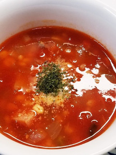 簡単!ヤミツキ!もち麦のトマトスープ♪-レシピのメイン写真