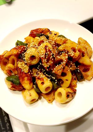 簡単！蓮根の甘酢炒め♥-レシピのメイン写真