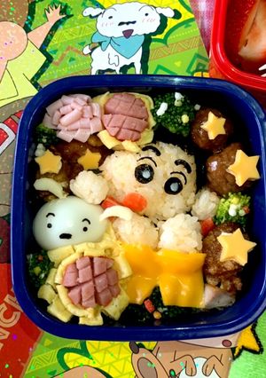 クレヨンしんちゃん 弁当 キャラ弁 シロ-レシピのメイン写真