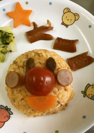 簡単！可愛いアンパンマンライス-レシピのメイン写真