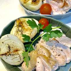 รูปของ バーミキュラでジューシーな胸肉のロースト
