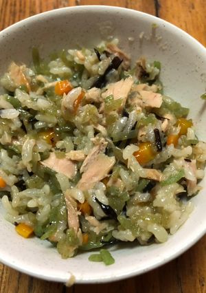 ダイエットにこんにゃく炊きこみご飯-レシピのメイン写真