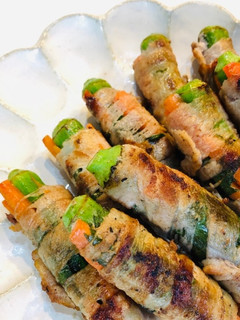 カサ増し増し!オクラと人参のシソ肉巻き-レシピのメイン写真