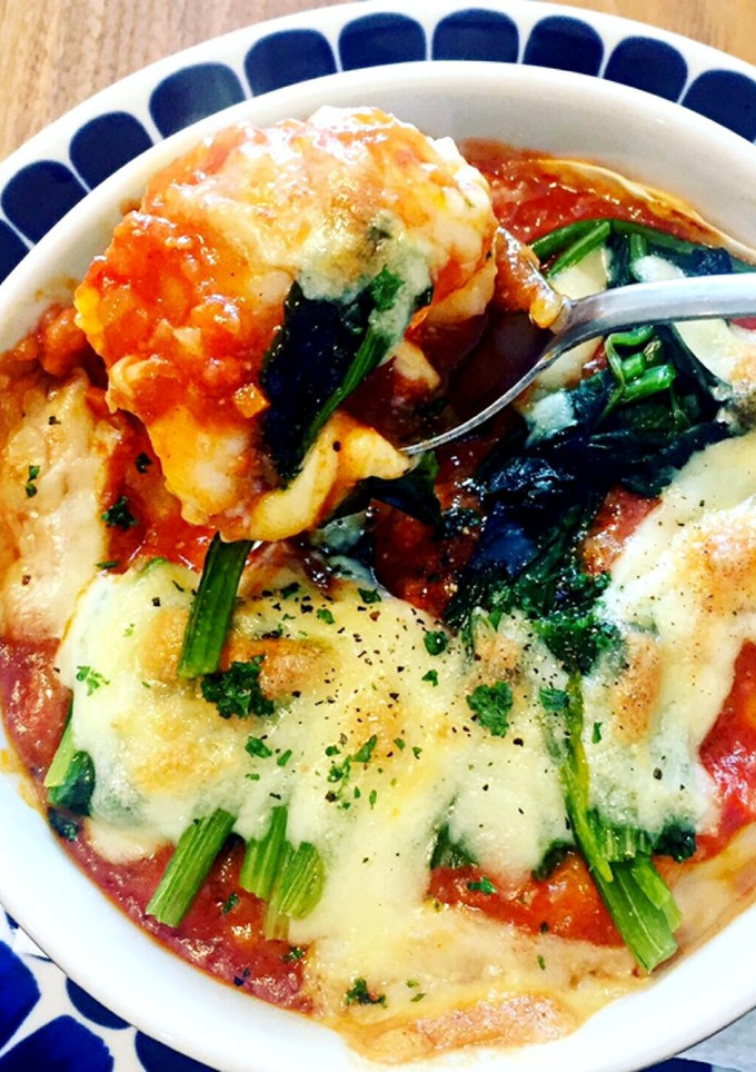 ギョーザの皮で作る◎ほうれん草のラザニア-レシピのメイン写真