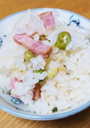 ベーコンとおまめのご飯☆-レシピのメイン写真