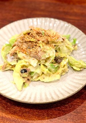 3分でできる！鯖缶でキャベツサラダ！-レシピのメイン写真