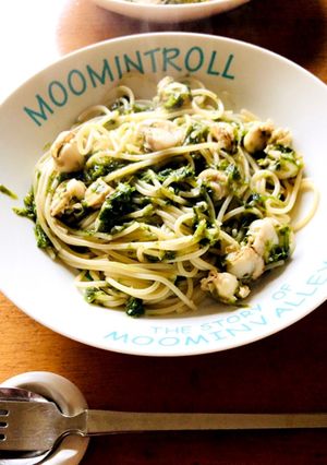 ベビーホタテとあおさ海苔のパスタ-レシピのメイン写真