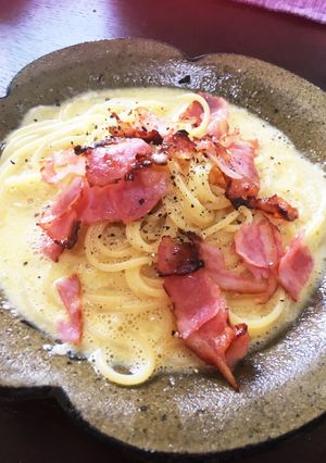 レンジで簡単★牛乳でカルボナーラ-レシピのメイン写真