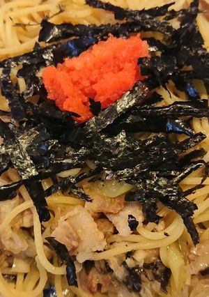高菜と豚バラ肉、明太子のパスタ☆-レシピのメイン写真