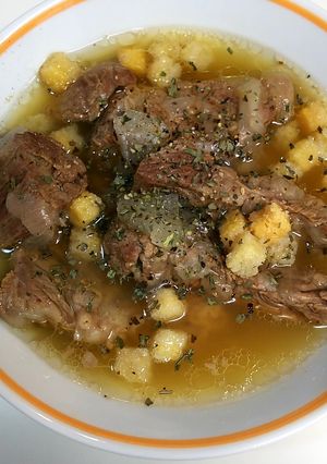 お肉たっぷりビーフコンソメスープ-レシピのメイン写真