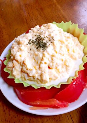 マヨなし！豆腐でカサ増したまごサラダ-レシピのメイン写真