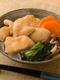 鶏むね肉の治部煮-レシピのメイン写真