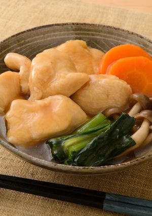 鶏むね肉の治部煮-レシピのメイン写真