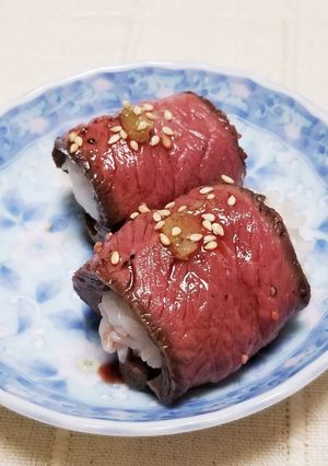 ☆ローストビーフ♪一口おにぎり☆-レシピのメイン写真