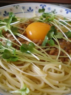 めんつゆで簡単納豆パスタ-レシピのメイン写真