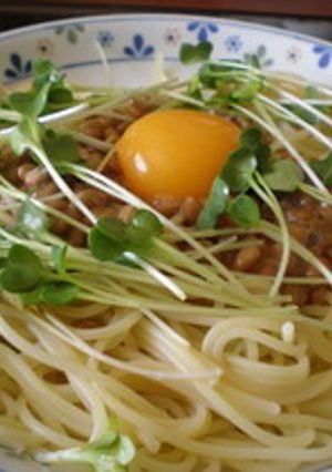 めんつゆで簡単納豆パスタ-レシピのメイン写真