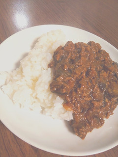 簡単!なすとひき肉のカレー♪-レシピのメイン写真