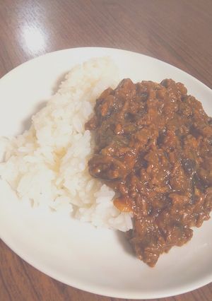 簡単！なすとひき肉のカレー♪-レシピのメイン写真