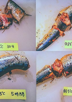 85℃骨まで柔らかくなる？いわし比較実験-レシピのメイン写真