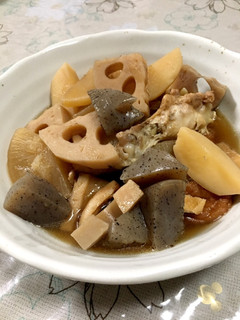圧力鍋で手羽元と大根などの煮物-レシピのメイン写真