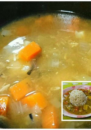 ツナ味噌汁とリメイクカレー-レシピのメイン写真