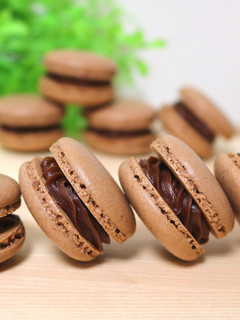 冷蔵庫で乾燥!簡単♪チョコマカロン-レシピのメイン写真