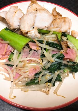 チンゲン菜ともやし炒め-レシピのメイン写真