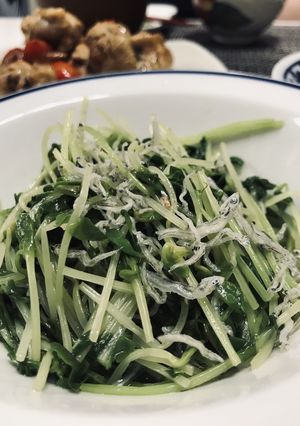 豆苗と音戸ちりめんのナムル-レシピのメイン写真