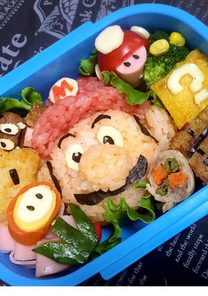 スーパーマリオキャラ弁♡アイテムも一緒-レシピのメイン写真