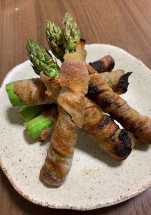 カンタンおつまみ☆極太アスパラの肉巻き-レシピのメイン写真