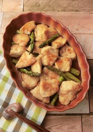 鶏胸肉とアスパラガスの青じそ漬け-レシピのメイン写真