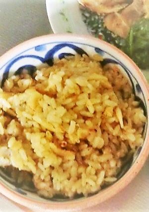 素干し桜えびで作るバター風味炊き込みご飯-レシピのメイン写真