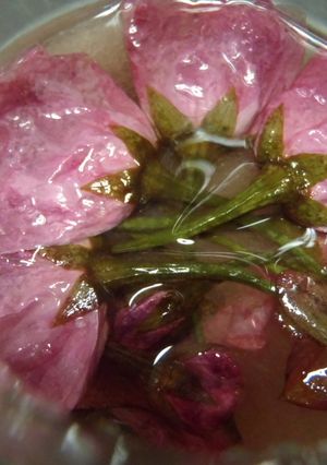 豆腐パックを使って漬ける…少しの桜塩漬け-レシピのメイン写真