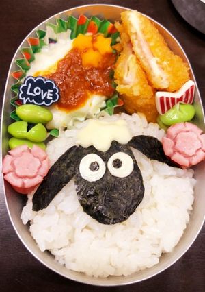 ひつじのショーン おにぎり-レシピのメイン写真