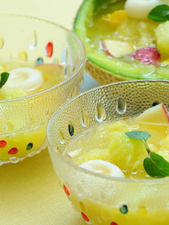 パーティーに♥豆腐白玉のメロンボール-レシピのメイン写真