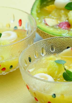 パーティーに♥豆腐白玉のメロンボール-レシピのメイン写真