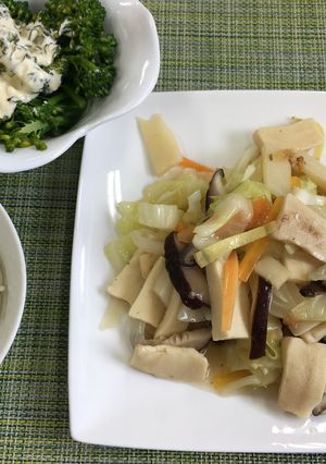高野豆腐の中華炒め(腎臓病食)-レシピのメイン写真