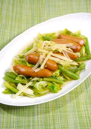 簡単！春キャベツの外葉の白だし煮-レシピのメイン写真