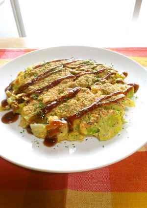 健活♪キャベツ焼き（お好み焼き）-レシピのメイン写真