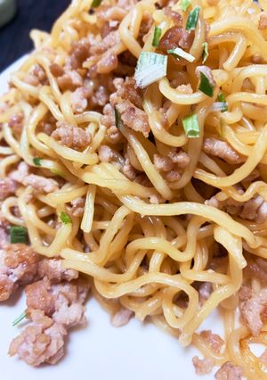 激安ひき肉焼きそば-レシピのメイン写真