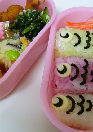 こいのぼり弁当☆キャラ弁☆-レシピのメイン写真