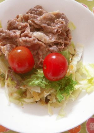 牛肉のしゃぶしゃぶドレッシングかけ-レシピのメイン写真
