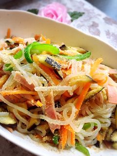 しらたきと野菜でヘルシー炒め-レシピのメイン写真