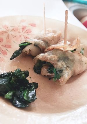 おつゆで作るほうれん草豚バラ肉巻き-レシピのメイン写真