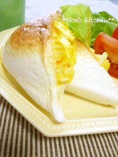 ふわとろ♪卵とチーズのはんぺんサンド-レシピのメイン写真