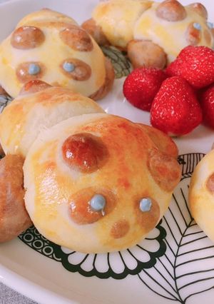 ホットケーキミックスでパンダパン-レシピのメイン写真