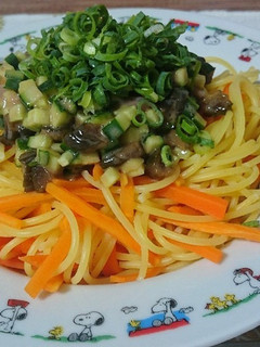 塩辛と漬物のパスタ-レシピのメイン写真