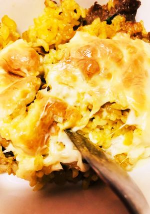 キーマカレー風チャーハン☆チーズがけ-レシピのメイン写真