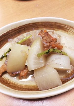 葉っぱも入れて！我が家の大根の煮物-レシピのメイン写真